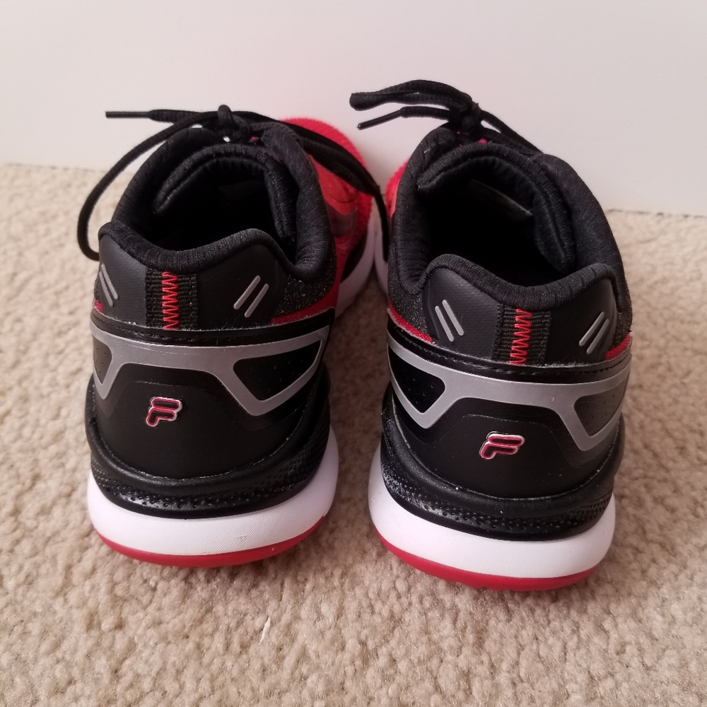 Men's FILA Red and Black Tennis Shoes - Picture 6 of 16